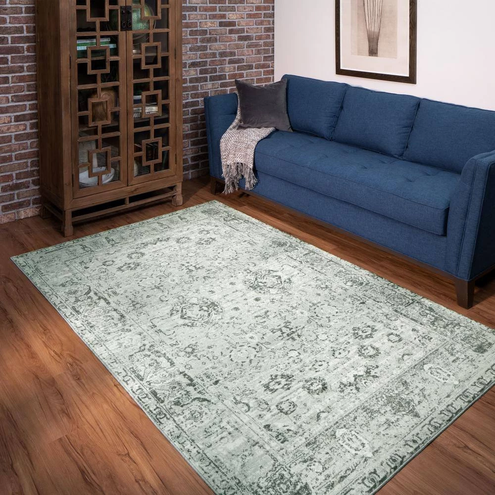 Henrietta Grey 8 ft. x 10 ft. Distressed Area Rug by Mohawk Home 11 Henrietta Grey 8 ft. x 10 ft. Distressed Area Rug by Mohawk Home - Image 9