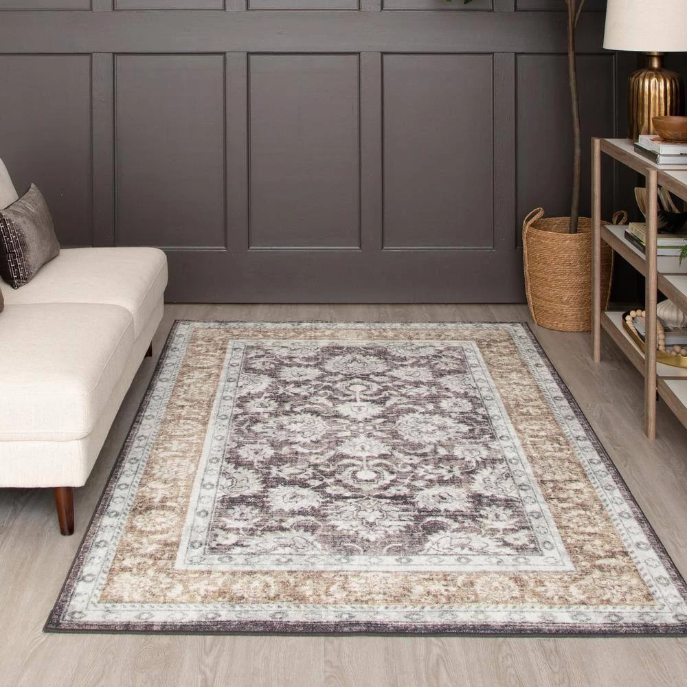 Worcester Grey 9 ft. x 12 ft. Oriental Area Rug by Mohawk Home 4 Worcester Grey 9 ft. x 12 ft. Oriental Area Rug by Mohawk Home - Image 2