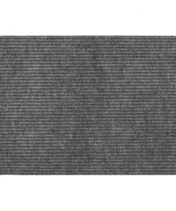 Striped Utility Mat Grey Indoor/Outdoor 24 in. x 36 in. Utility Door Mat by Mohawk Home