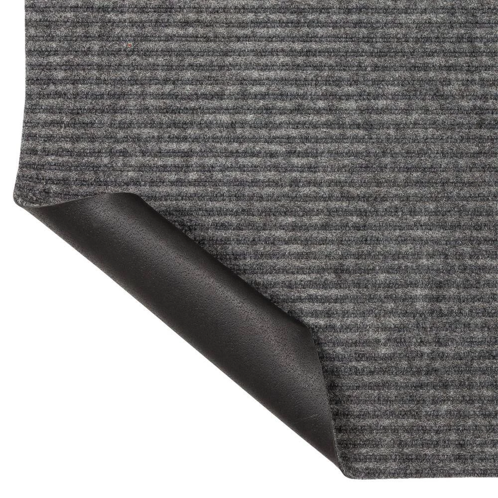 Striped Utility Mat Grey Indoor/Outdoor 24 in. x 60 in. Utility Door Mat by Mohawk Home 8 Striped Utility Mat Grey Indoor/Outdoor 24 in. x 60 in. Utility Door Mat by Mohawk Home - Image 6