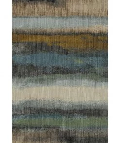 Odin Gun Metal 8 ft. x 11 ft. Striped Area Rug by Mohawk Home