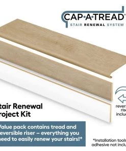 Hunt River Hickory Brown1-11/16 in. T x 12-1/8 in. W x 47 in. L for Stairs 1 in. T Stair Tread and Reversible Riser Kit by Cap A Tread 8 Hunt River Hickory Brown1-11/16 in. T x 12-1/8 in. W x 47 in. L for Stairs 1 in. T Stair Tread and Reversible Riser Kit by Cap A Tread -Mohawk Home Sales hunt river hickory brown cap a tread vinyl stair treads 01c077630 c3 1000