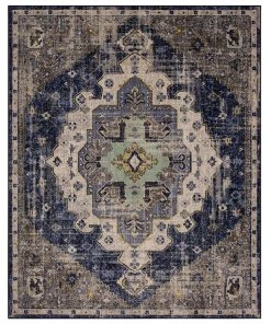 Pantaleone Indigo 8 ft. x 10 ft. Oriental Area Rug by Mohawk Home