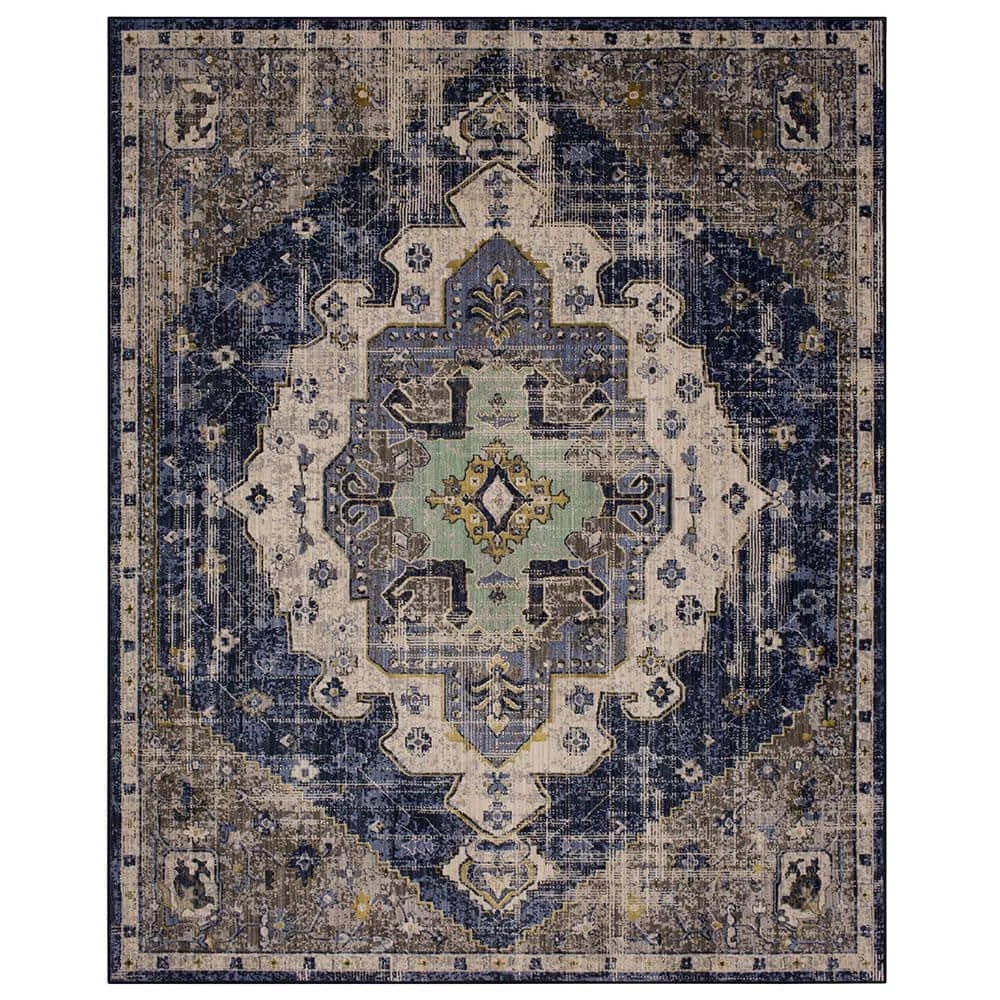 Pantaleone Indigo 8 ft. x 10 ft. Oriental Area Rug by Mohawk Home 3 Pantaleone Indigo 8 ft. x 10 ft. Oriental Area Rug by Mohawk Home