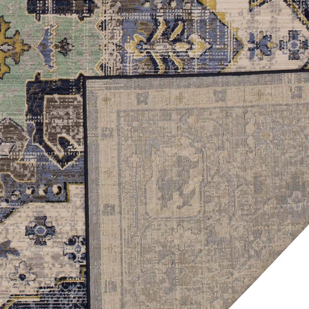 Pantaleone Indigo 8 ft. x 10 ft. Oriental Area Rug by Mohawk Home 8 Pantaleone Indigo 8 ft. x 10 ft. Oriental Area Rug by Mohawk Home - Image 6