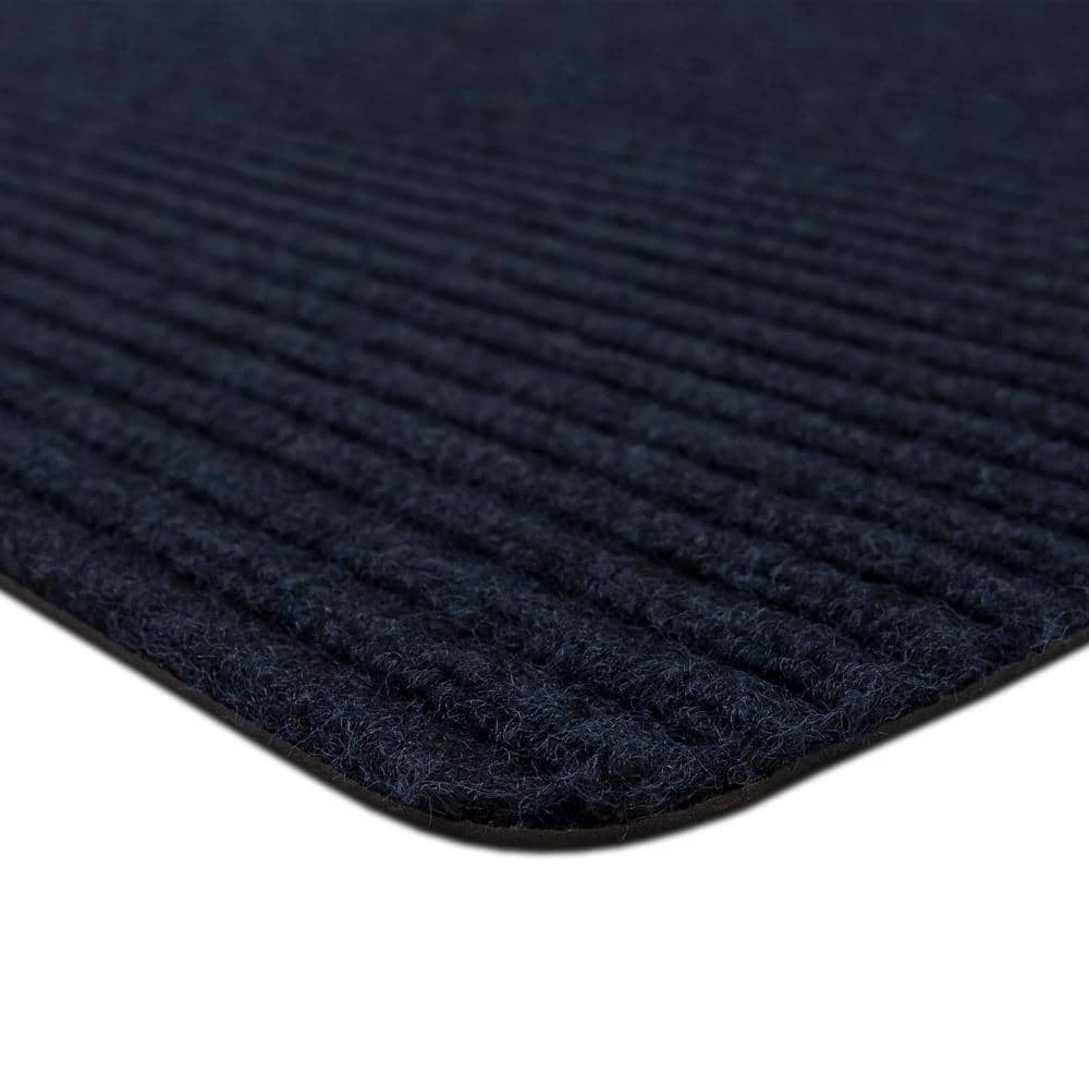 Striped Utility Mat Indigo Indoor/Outdoor 24 in. x 72 in. Utility Door Mat by Mohawk Home 7 Striped Utility Mat Indigo Indoor/Outdoor 24 in. x 72 in. Utility Door Mat by Mohawk Home - Image 5