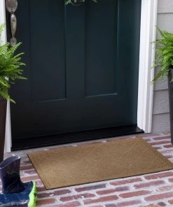 Parquet Impressions Jacquard Safari 24 in. x 36 in. Recycled Rubber Indoor/Outdoor Door Mat by Mohawk Home -Mohawk Home Sales jacquard safari mohawk home door mats 757335 e1 1000