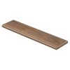 Lakeshore Pecan 47 in. Length x 12-1/8 in. W x 1-11/16 in. T Laminate Right Return to Cover Stairs 1 in. Thick by Cap A Tread -Mohawk Home Sales lakeshore pecan cap a tread laminate stair treads 016171654 64 1000