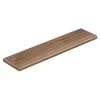 Lakeshore Pecan 47 in. Long x 12-1/8 in. Deep x 1-11/16 in. Height Laminate Left Return to Cover Stairs 1 in. Thick by Cap A Tread