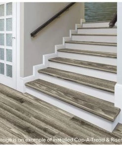 Larkmead Oak Stair Tread & Reversible Riser Kit 47 in. L x 12-1/8 in. W x 1-11/16 in. T to Cover Stairs 1 in. by Cap A Tread 8 Larkmead Oak Stair Tread & Reversible Riser Kit 47 in. L x 12-1/8 in. W x 1-11/16 in. T to Cover Stairs 1 in. by Cap A Tread -Mohawk Home Sales larkmead oak cap a tread laminate stair treads 01c077712 4f 1000