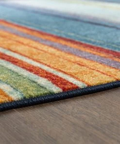 Rainbow Multi 2 ft. x 8 ft. Machine Washable Striped Runner Rug by Mohawk Home 16 Rainbow Multi 2 ft. x 8 ft. Machine Washable Striped Runner Rug by Mohawk Home -Mohawk Home Sales multi mohawk home area rugs 183288 40 1000