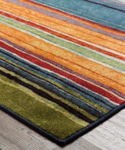 Rainbow Multi 2 ft. x 8 ft. Machine Washable Striped Runner Rug by Mohawk Home 23 Rainbow Multi 2 ft. x 8 ft. Machine Washable Striped Runner Rug by Mohawk Home -Mohawk Home Sales multi mohawk home area rugs 183288 fa 1000