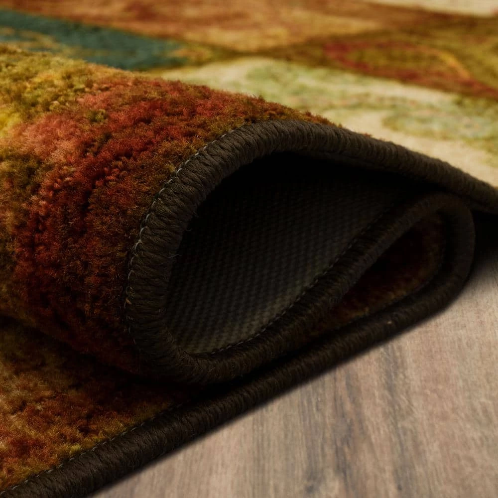 Artifact Panel Multi 3 ft. x 4 ft. Machine Washable Patchwork Area Rug by Mohawk Home 10 Artifact Panel Multi 3 ft. x 4 ft. Machine Washable Patchwork Area Rug by Mohawk Home - Image 8