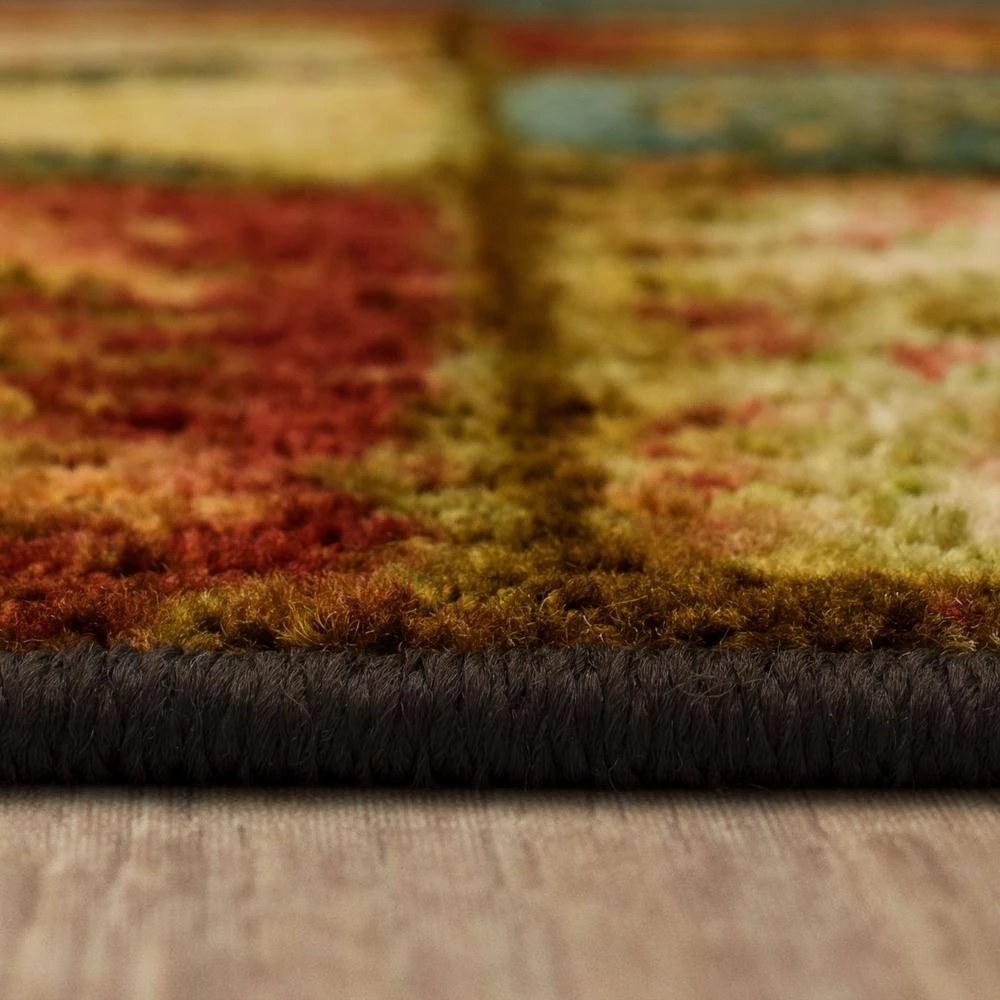 Artifact Panel Multi 3 ft. x 4 ft. Machine Washable Patchwork Area Rug by Mohawk Home 9 Artifact Panel Multi 3 ft. x 4 ft. Machine Washable Patchwork Area Rug by Mohawk Home - Image 7