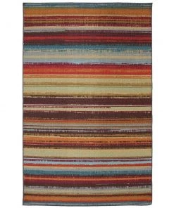 Avenue Stripe Multi 5 ft. x 8 ft. Indoor/Outdoor Area Rug by Mohawk Home