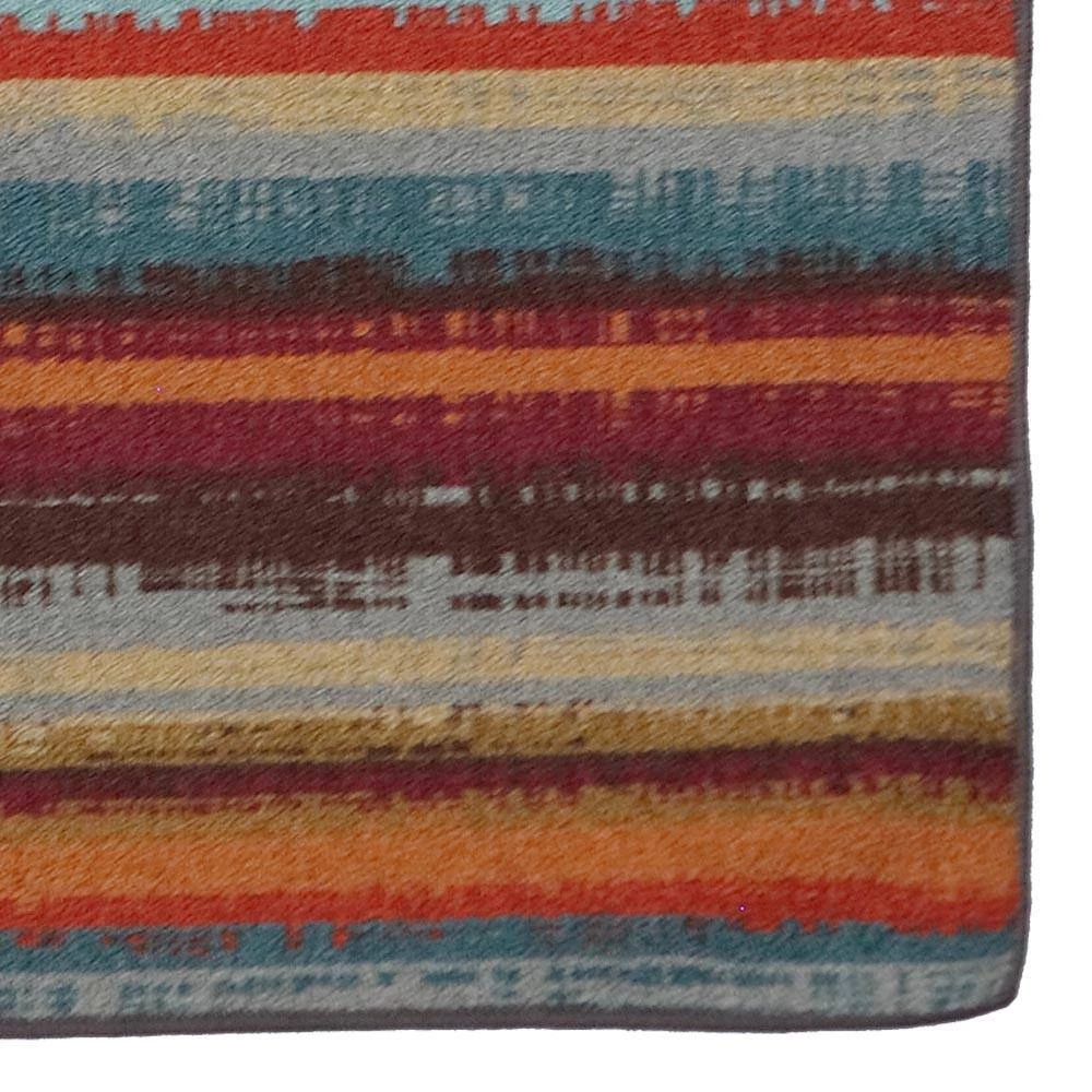Avenue Stripe Multi 5 ft. x 8 ft. Indoor/Outdoor Area Rug by Mohawk Home 8 Avenue Stripe Multi 5 ft. x 8 ft. Indoor/Outdoor Area Rug by Mohawk Home - Image 6