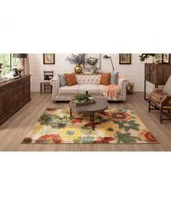 Wildflower Light Multi 5 ft. x 8 ft. Floral Area Rug by Mohawk Home -Mohawk Home Sales multi mohawk home area rugs 466800 e1 1000