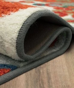 Tossed Floral Multi 2 ft. x 8 ft. Machine Washable Abstract Runner Rug by Mohawk Home -Mohawk Home Sales multi mohawk home area rugs 512620 4f 1000