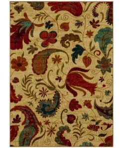 Tropical Acres Multi 6 ft. x 9 ft. Paisley Area Rug by Mohawk Home