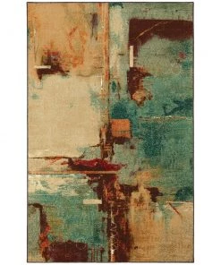 Aqua Fusion Multi 10 ft. x 14 ft. Abstract Area Rug by Mohawk Home