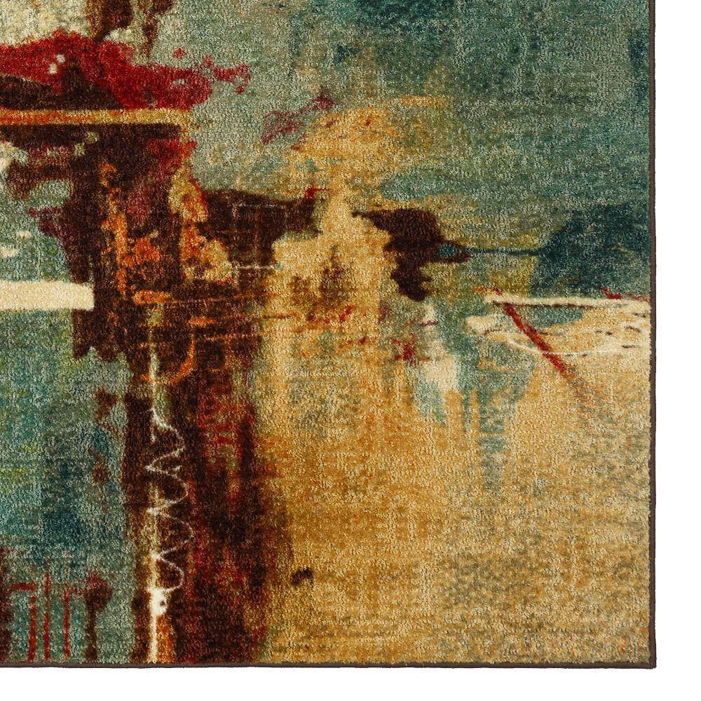 Aqua Fusion Multi 10 ft. x 14 ft. Abstract Area Rug by Mohawk Home 8 Aqua Fusion Multi 10 ft. x 14 ft. Abstract Area Rug by Mohawk Home - Image 6