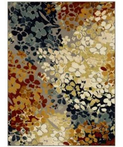 Radiance Multi 4 ft. x 5 ft. Machine Washable Floral Area Rug by Mohawk Home