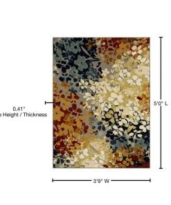 Radiance Multi 4 ft. x 5 ft. Machine Washable Floral Area Rug by Mohawk Home -Mohawk Home Sales multi mohawk home area rugs 681890 fa 1000