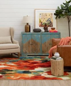 Colorful Garden Multi 10 ft. x 10 ft. Floral Square Area Rug by Mohawk Home -Mohawk Home Sales multi mohawk home area rugs 682002 31 1000