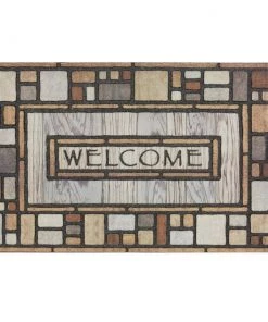 Welcome Drifted Nature 23 in. x 35 in. Doorscapes Estate Mat by Mohawk Home