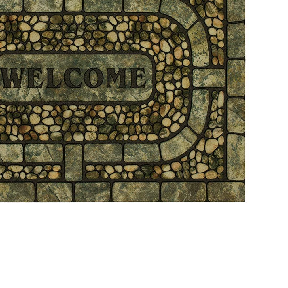Welcome Garden Pebbles Gray 23 in. x 35 in. Doorscapes Estate Mat by Mohawk Home 5 Welcome Garden Pebbles Gray 23 in. x 35 in. Doorscapes Estate Mat by Mohawk Home - Image 3