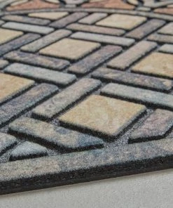 Deco Tile Slice Brown 23 in. x 35 in. Doorscapes Estate Mat by Mohawk Home -Mohawk Home Sales multi mohawk home door mats 597603 c3 1000