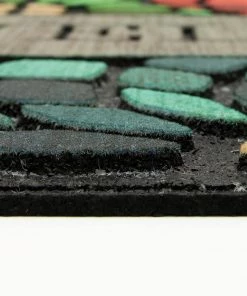 Welcome Stained Glass Floret 18 in. x 30 in. Doorscapes Mat by Mohawk Home -Mohawk Home Sales multi mohawk home door mats 597658 40 1000