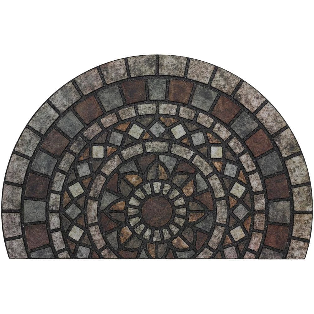 Mosaic Mythos Stone Slice 23 in. x 35 in. Doorscapes Estate Mat by Mohawk Home 3 Mosaic Mythos Stone Slice 23 in. x 35 in. Doorscapes Estate Mat by Mohawk Home