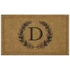 Laurel Multi 24 in. x 36 in. Faux Coir Monogrammed D Door Mat by Mohawk Home 1 Laurel Multi 24 in. x 36 in. Faux Coir Monogrammed D Door Mat by Mohawk Home -Mohawk Home Sales multi mohawk home door mats 668631 64 1000