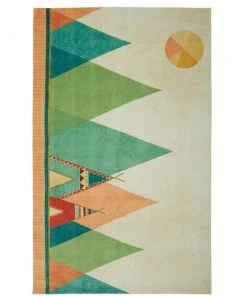 Southwest Teepee Multi 8 ft. x 10 ft. Contemporary Area Rug by Mohawk Home