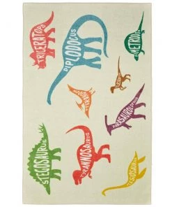 Dinosaurs Multi 8 ft. x 10 ft. Contemporary Area Rug by Mohawk Home