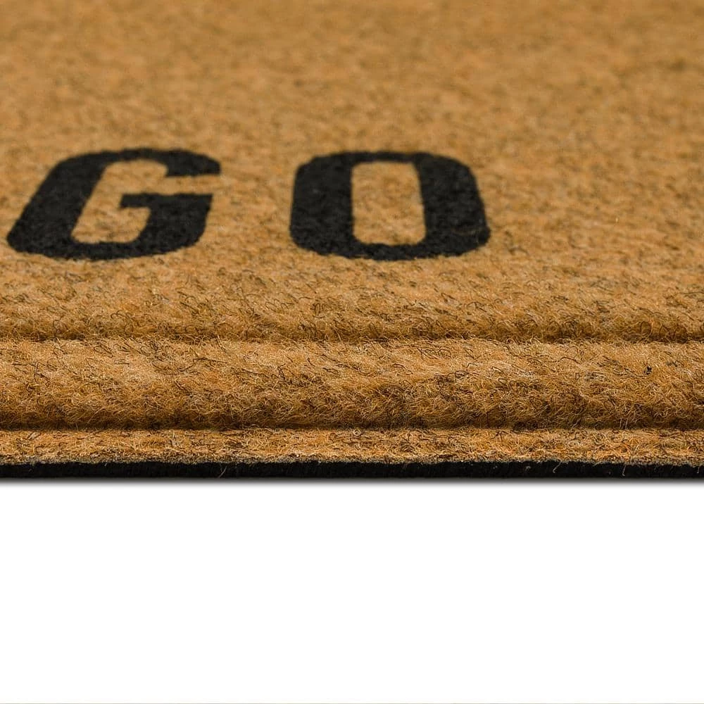 Corner Go Away Natural 18 in. x 30 in. Faux Coir Doormat by Mohawk Home 5 Corner Go Away Natural 18 in. x 30 in. Faux Coir Doormat by Mohawk Home - Image 3