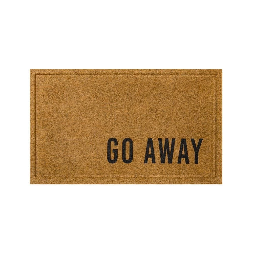 Corner Go Away Natural 18 in. x 30 in. Faux Coir Doormat by Mohawk Home 3 Corner Go Away Natural 18 in. x 30 in. Faux Coir Doormat by Mohawk Home