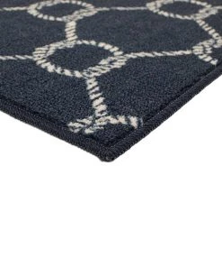 Coastal Rope Lattice Navy 1 ft. 8 in. x 2 ft. 10 in. Machine Washable Area Rug by Mohawk Home -Mohawk Home Sales navy mohawk home area rugs 566722 c3 1000