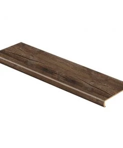 Nashville Oak 47 in. L x 12-1/8 in. W x 2-3/16 in. H Vinyl Overlay for Stairs 1-1/8 in. T to 1-3/4 in. T by Cap A Tread