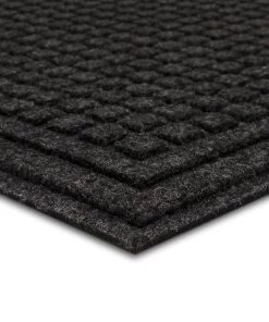Waffle Grid Impression Onyx 18 in. x 30 in. Recycled Rubber Indoor/Outdoor Door Mat by Mohawk Home 10 Waffle Grid Impression Onyx 18 in. x 30 in. Recycled Rubber Indoor/Outdoor Door Mat by Mohawk Home -Mohawk Home Sales onyx mohawk home door mats 749071 1d 1000