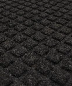 Waffle Grid Impression Onyx 24 in. x 36 in. Recycled Rubber Indoor/Outdoor Door Mat by Mohawk Home -Mohawk Home Sales onyx mohawk home door mats 749088 c3 1000