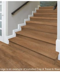 Perryridge Stair Tread and Reversible Riser Kit 47 in. L x 12-1/8 in. W x 1-11/16 in. T for Stairs 1 in. T by Cap A Tread -Mohawk Home Sales perryridge cap a tread laminate stair treads 01c072026 31 1000