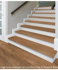 Perryridge Stair Tread and Reversible Riser Kit 47 in. L x 12-1/8 in. W x 1-11/16 in. T for Stairs 1 in. T by Cap A Tread -Mohawk Home Sales perryridge cap a tread laminate stair treads 01c072026 4f 1000