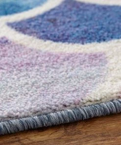 Mermaid Scales Pink 5 ft. x 8 ft. Whimsical Area Rug by Mohawk Home -Mohawk Home Sales pink mohawk home kids rugs 048691 40 1000