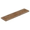Walton Oak 47 in. L x 12-1/8 in. D x 1-11/16 in. H Vinyl Left Return to Cover Stairs 1 in. Thick by Cap A Tread -Mohawk Home Sales prairie oak trail cap a tread vinyl stair treads 016273783 64 1000