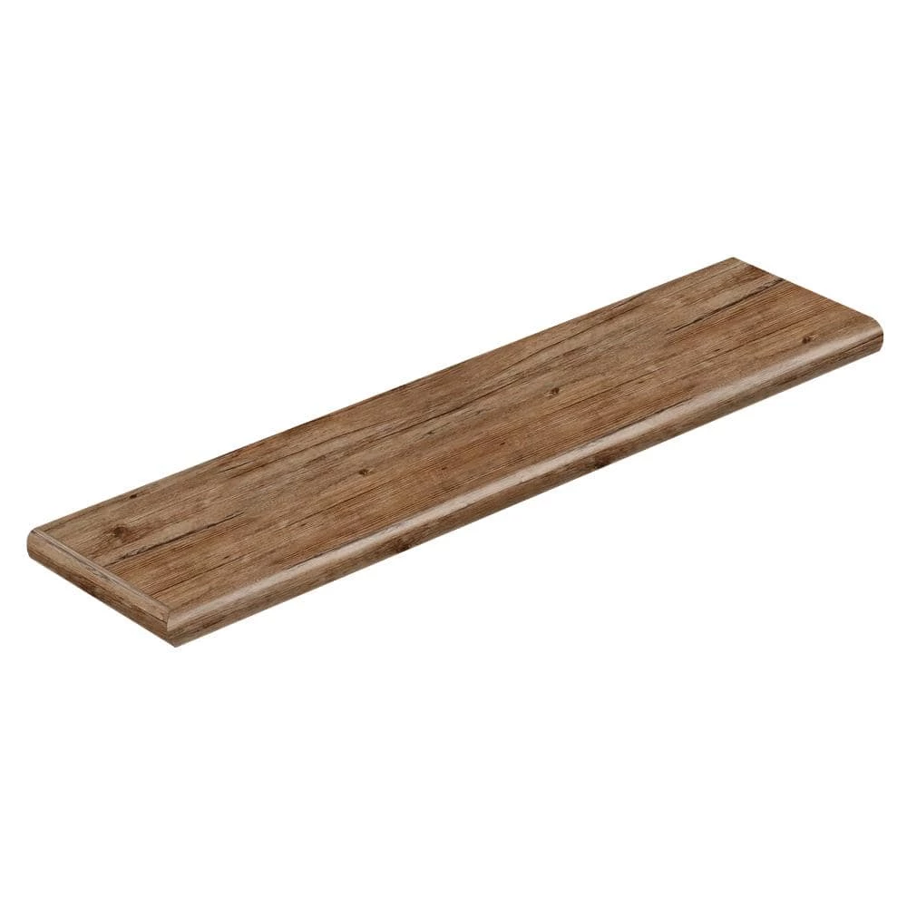 Walton Oak 47 in. L x 12-1/8 in. D x 1-11/16 in. H Vinyl Left Return to Cover Stairs 1 in. Thick by Cap A Tread 3 Walton Oak 47 in. L x 12-1/8 in. D x 1-11/16 in. H Vinyl Left Return to Cover Stairs 1 in. Thick by Cap A Tread