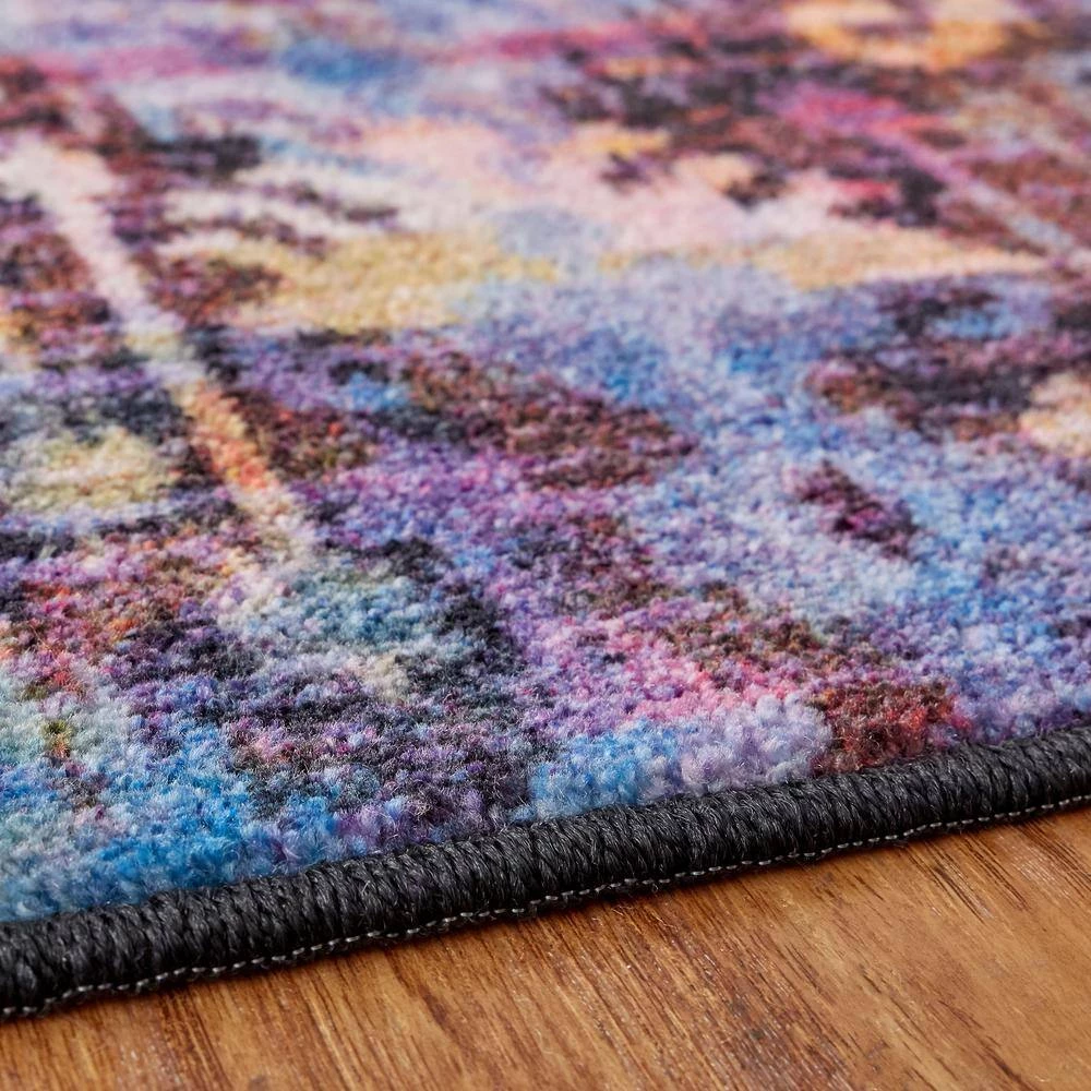 Arimo Purple 8 ft. x 10 ft. Tribal Area Rug by Mohawk Home 5 Arimo Purple 8 ft. x 10 ft. Tribal Area Rug by Mohawk Home - Image 3