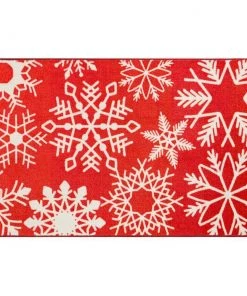 Snowflake Red 2 ft. x 3 ft. 4 in. Machine Washable Area Rug by Mohawk Home