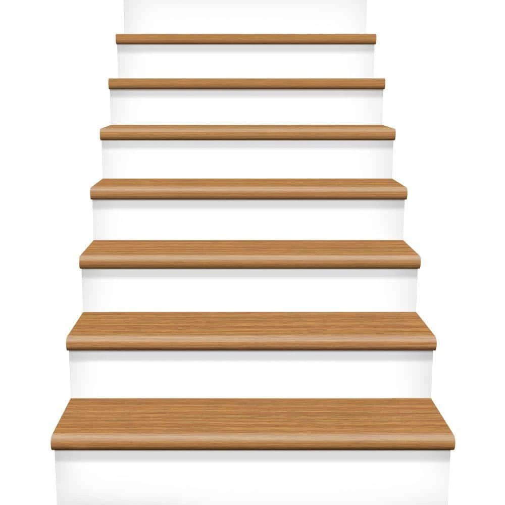 Royal Oak/Classic Auburn Oak 47 in. Length x 12-1/8 in. Wide x 1-11/16 in. Thick Laminate to Cover Stairs 1 in. Thick by Cap A Tread 4 Royal Oak/Classic Auburn Oak 47 in. Length x 12-1/8 in. Wide x 1-11/16 in. Thick Laminate to Cover Stairs 1 in. Thick by Cap A Tread - Image 2